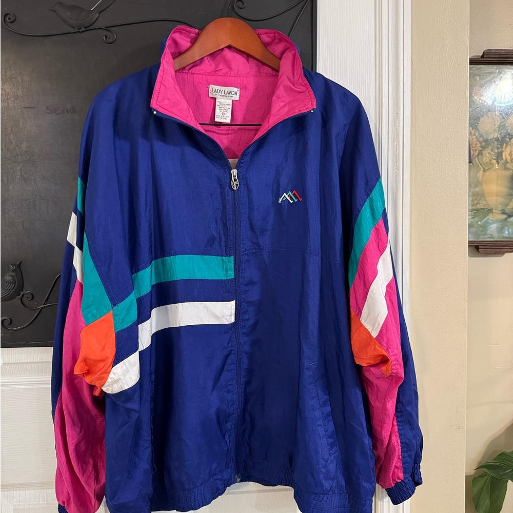 Colorful Women's Windbreaker | Genuine Vintage 80s